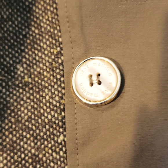 Steve Madden Tweed Peplum Trench Coat - Picture 9 of 10